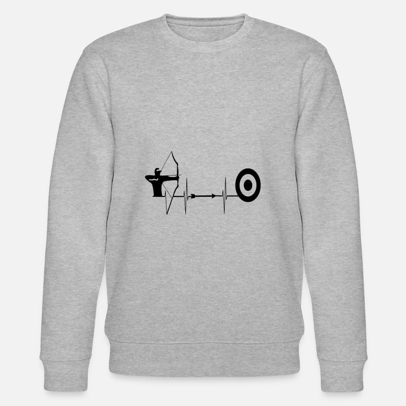 Bogenschießen - Stanley/Stella Unisex Bio-Sweatshirt CHANGER  - Grau meliert