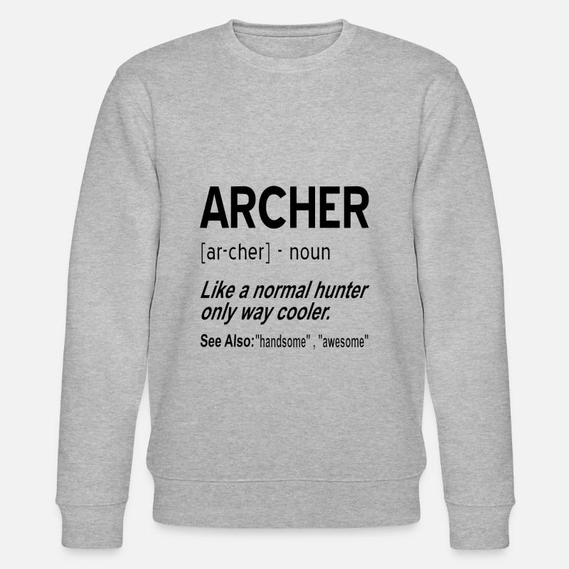 Bogenschießen - Stanley/Stella Unisex Bio-Sweatshirt CHANGER  - Grau meliert