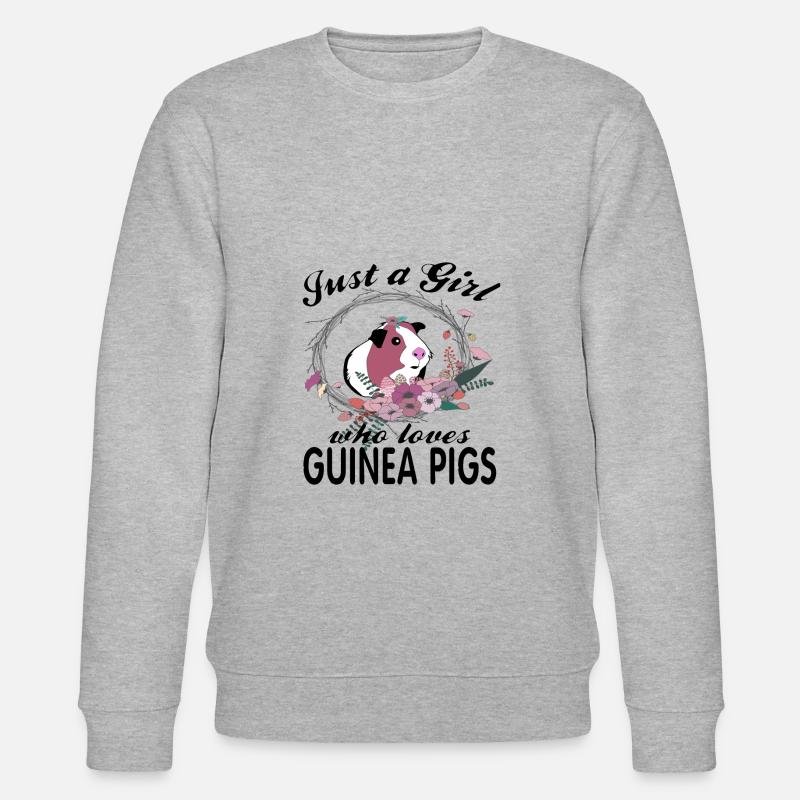 Cadeau cochon d'Inde - Sweat bio CHANGER Stanley/Stella Unisexe - gris chiné