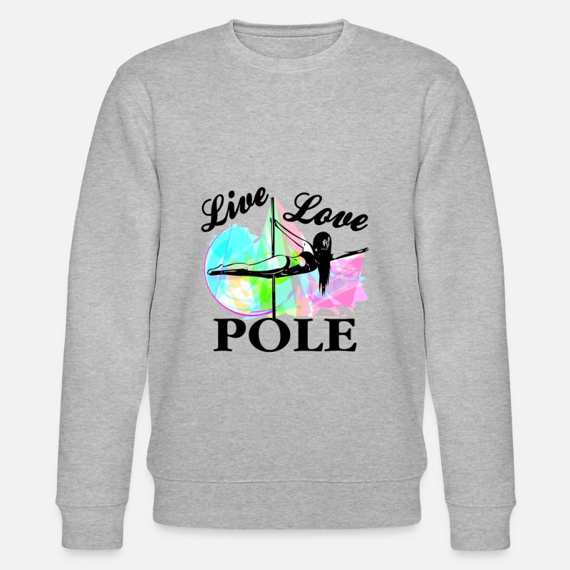 Pole Dance - Stanley/Stella Unisex Bio-Sweatshirt CHANGER  - Grau meliert