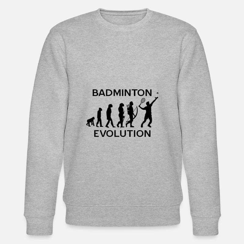 Badminton - Stanley/Stella Unisex Bio-Sweatshirt CHANGER  - Grau meliert