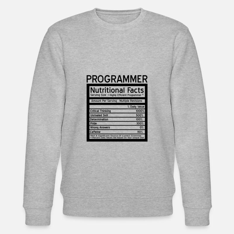 programmør - Stanley/Stella økologisk unisex-sweatshirt CHANGER  - grå meleret