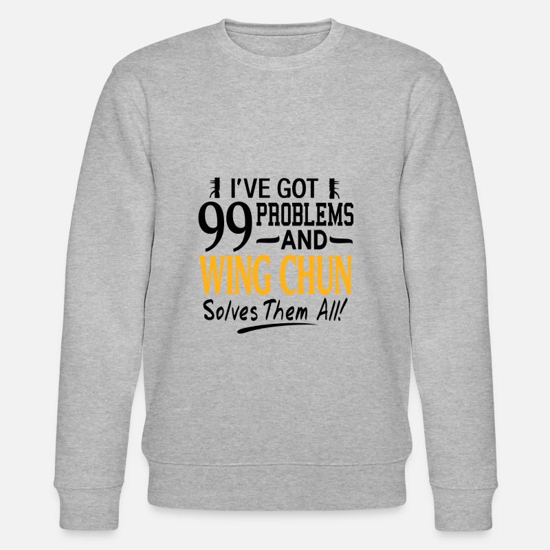 Wing Chun - Stanley/Stella Unisex Bio-Sweatshirt CHANGER  - Grau meliert