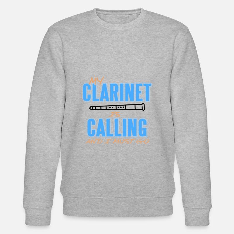 Klarinette - Stanley/Stella Unisex Bio-Sweatshirt CHANGER  - Grau meliert