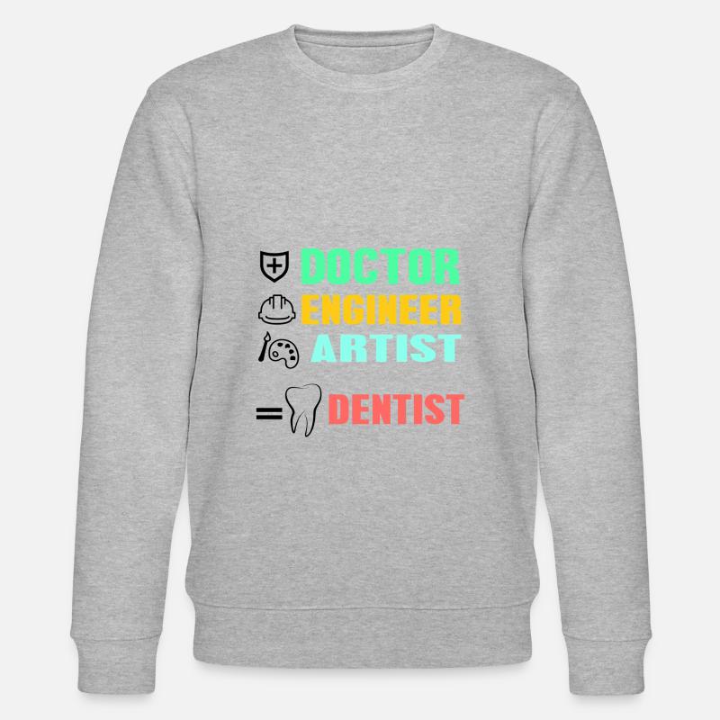 Zahnarzt - Stanley/Stella Unisex Bio-Sweatshirt CHANGER - Grau meliert
