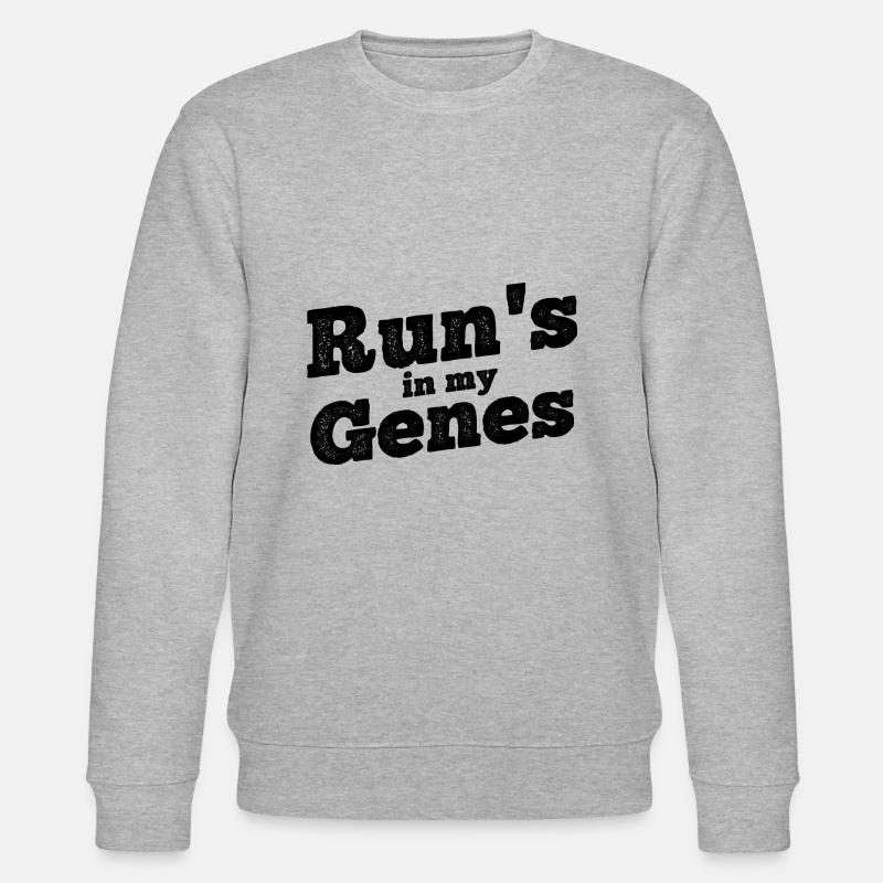 Läufer Joggen - Stanley/Stella Unisex Bio-Sweatshirt CHANGER  - Grau meliert