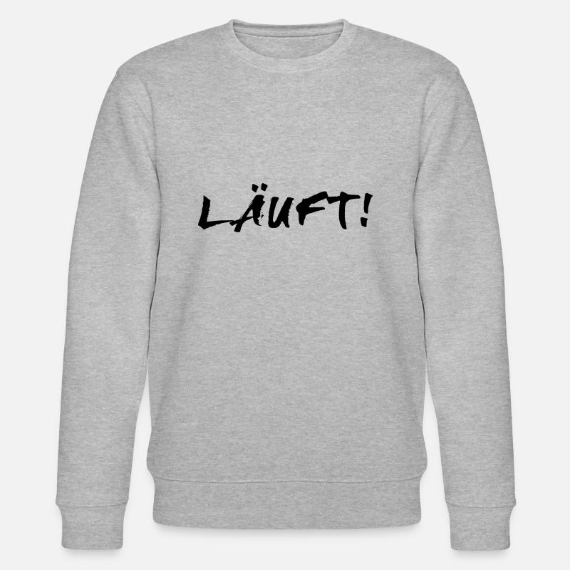 Läuft! - Stanley/Stella Unisex Bio-Sweatshirt CHANGER  - Grau meliert