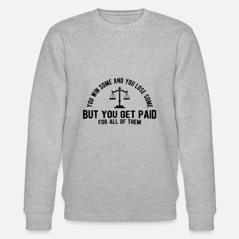 Richter Jurist Anwalt - Stanley/Stella Unisex Bio-Sweatshirt CHANGER  - Grau meliert