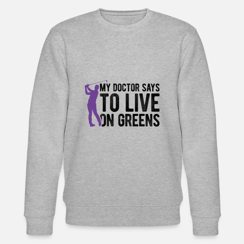 Golfplatz zum Golfen Golf - Stanley/Stella Unisex Bio-Sweatshirt CHANGER  - Grau meliert