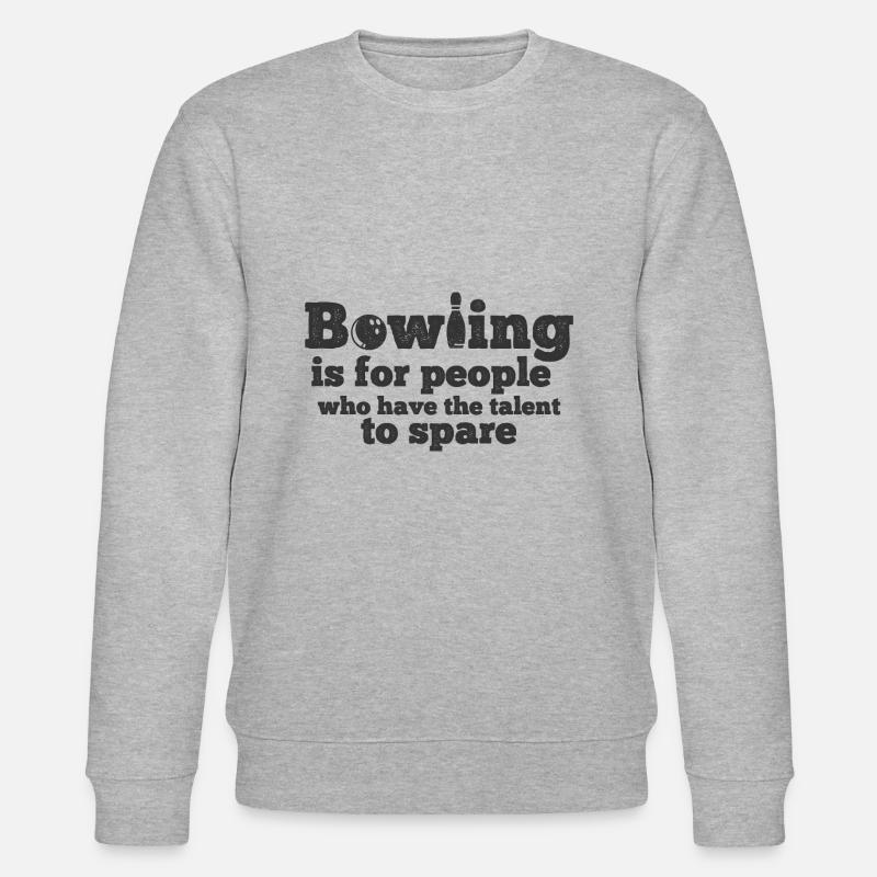 Bowling - Stanley/Stella Unisex Bio-Sweatshirt CHANGER  - Grau meliert