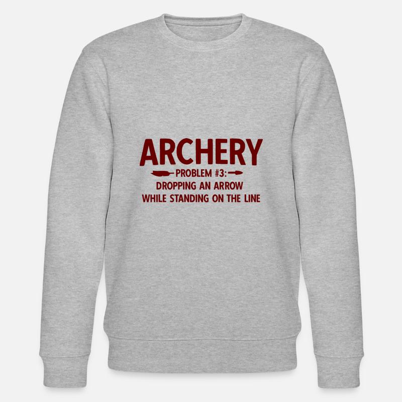 Bogenschießen Archery - Stanley/Stella Unisex Bio-Sweatshirt CHANGER  - Grau meliert