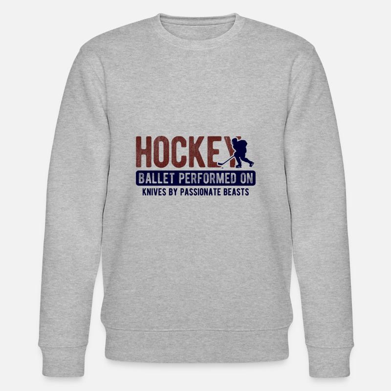 Eishockey - Stanley/Stella Unisex Bio-Sweatshirt CHANGER  - Grau meliert