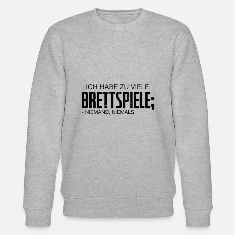 Brettspiele Brettspiel Spieleabend - Stanley/Stella Unisex Bio-Sweatshirt CHANGER - Grau meliert