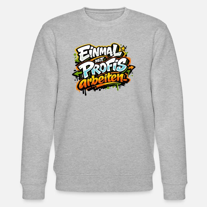 Einmal mit Profis arbeiten - Stanley/Stella Unisex Bio-Sweatshirt CHANGER - Grau meliert