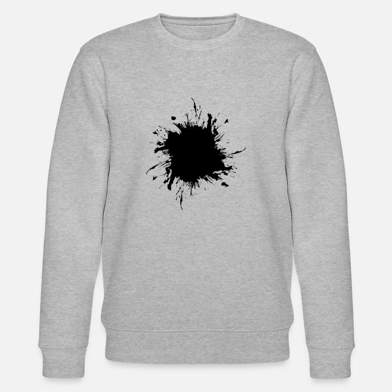 Stain paint splashed dirt dirty - Stanley/Stella CHANGER Unisex Organic Sweatshirt - heather grey