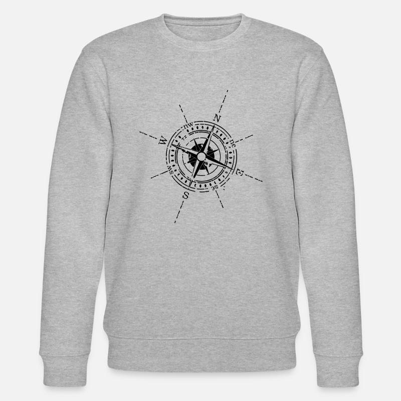 compass - Stanley/Stella CHANGER Unisex Organic Sweatshirt - heather grey