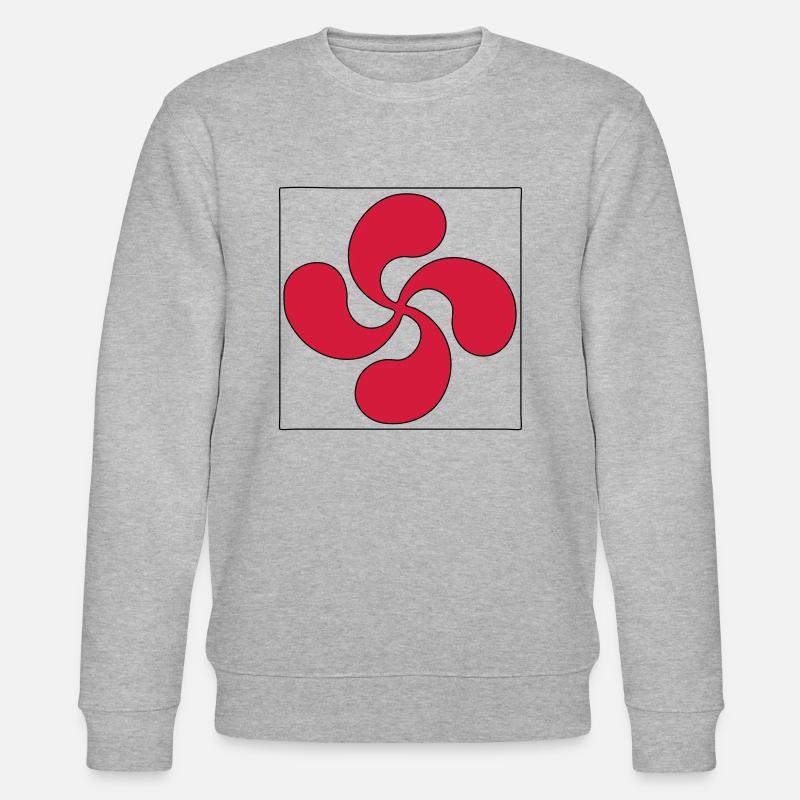 croix basque - Sweat bio CHANGER Stanley/Stella Unisexe - gris chiné