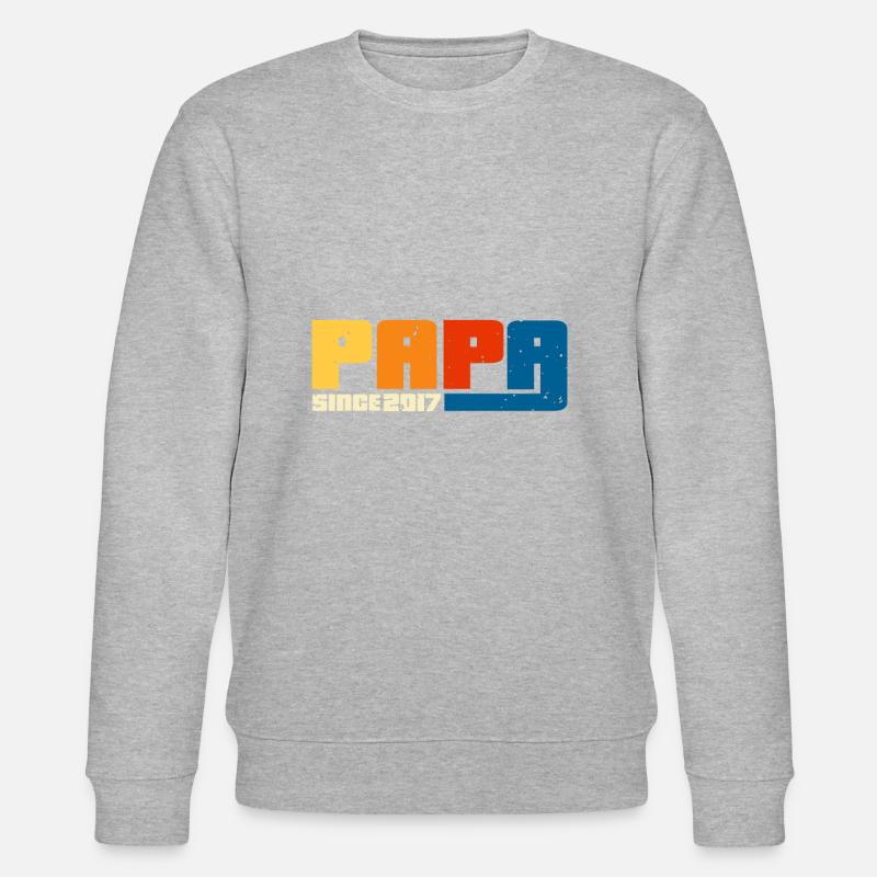 Dad since 2017 - Stanley/Stella CHANGER Unisex Organic Sweatshirt - undefined