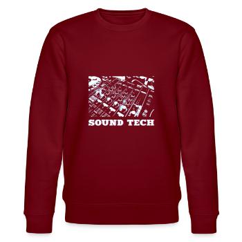 Sound engineering - Stanley/Stella CHANGER Unisex Organic Sweatshirt - burgundy - Front - Nik (191cm) & Marisol (170cm)