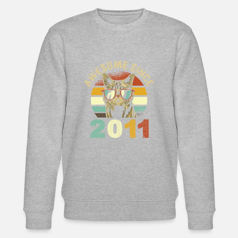 Awesome Since 2011 - Stanley/Stella CHANGER Unisex Organic Sweatshirt - undefined
