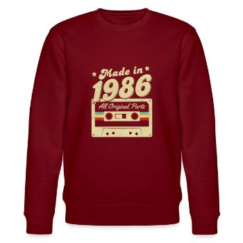 Fabriqué en 1986 - Sweat bio CHANGER Stanley/Stella Unisexe - bordeaux - Devant - Nik (191cm) & Marisol (170cm)