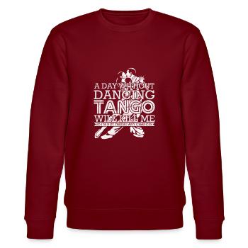 Danser le tango - Sweat bio CHANGER Stanley/Stella Unisexe - bordeaux - Devant - Nik (191cm) & Marisol (170cm)