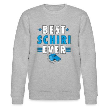 Schiedsrichter Schiri Best Schiri Ever Geschenk - Stanley/Stella Unisex Bio-Sweatshirt CHANGER  - Grau meliert - Vorne - Nik (191cm) & Marisol (170cm)