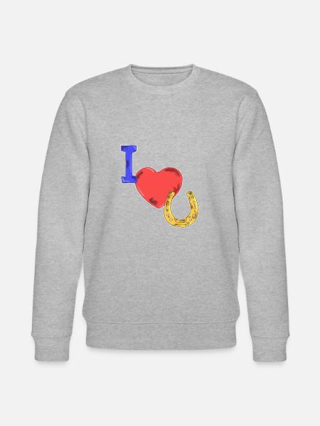 Pferde Geschenkidee - Stanley/Stella Unisex Bio-Sweatshirt CHANGER - Grau meliert