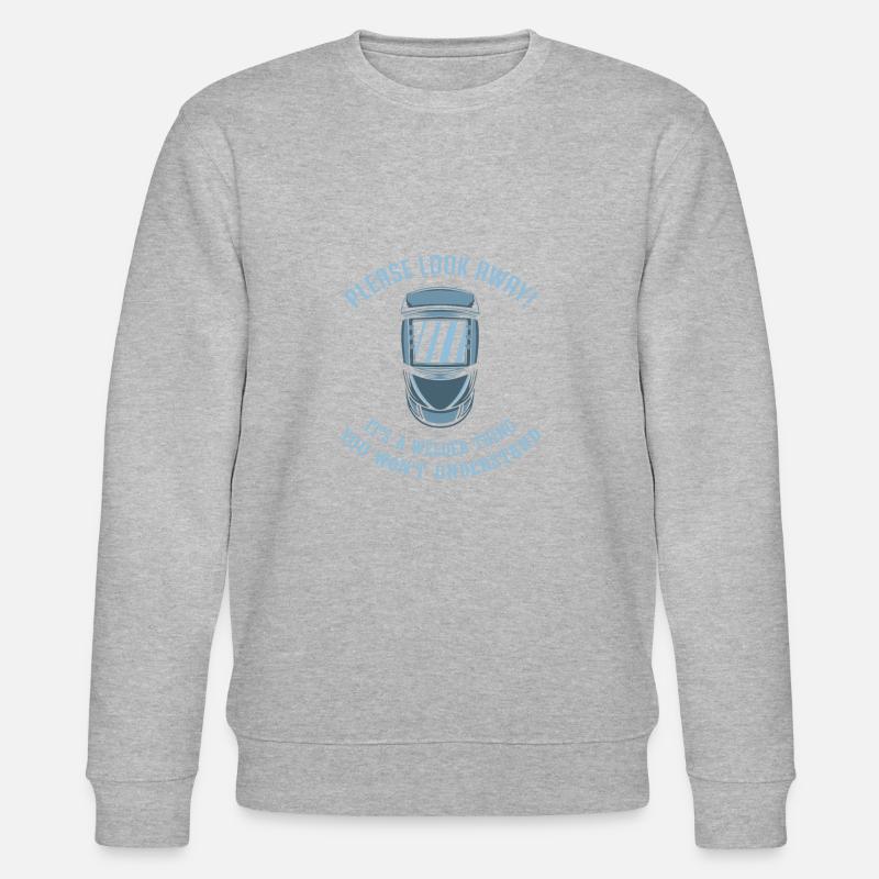 Schweißer Schweißen Geschenkidee - Stanley/Stella Unisex Bio-Sweatshirt CHANGER  - Grau meliert