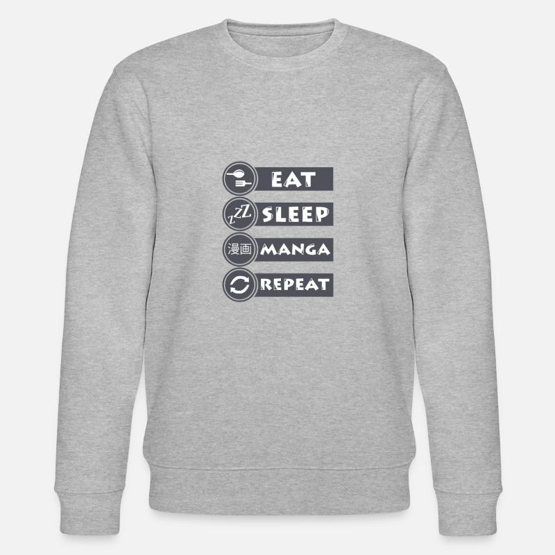 Manga Geschenkidee - Stanley/Stella Unisex Bio-Sweatshirt CHANGER  - Grau meliert