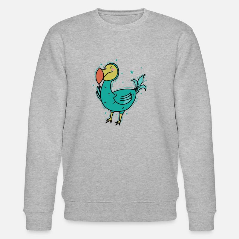 Dodo Bird from Mauritius - Stanley/Stella CHANGER Unisex Organic Sweatshirt - heather grey