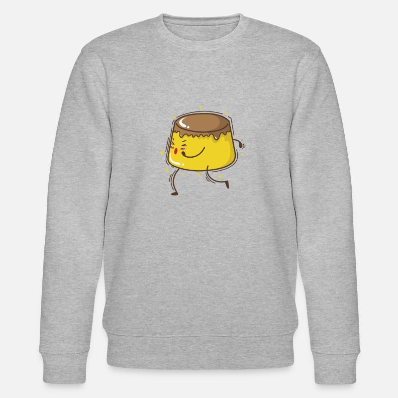 Boxender Pudding Nachspeise - Stanley/Stella Unisex Bio-Sweatshirt CHANGER  - Grau meliert