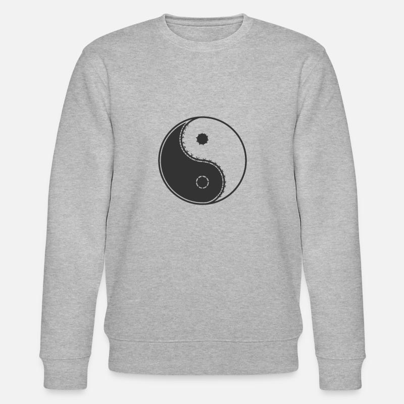 Yin and Yang Konzept - Stanley/Stella Unisex Bio-Sweatshirt CHANGER  - Grau meliert