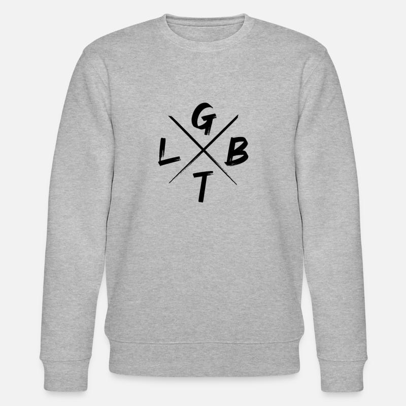 LGBT - Stanley/Stella Unisex Bio-Sweatshirt CHANGER  - Grau meliert