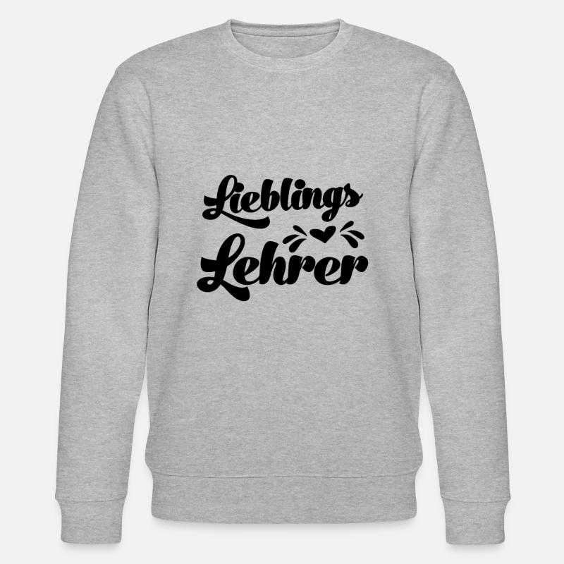 Bester Lehrer Lieblingslehrer Klassenlehrer - Stanley/Stella Unisex Bio-Sweatshirt CHANGER  - Grau meliert