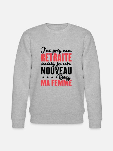 J'ai pris ma retraite - Sweat bio CHANGER Stanley/Stella Unisexe - gris chiné