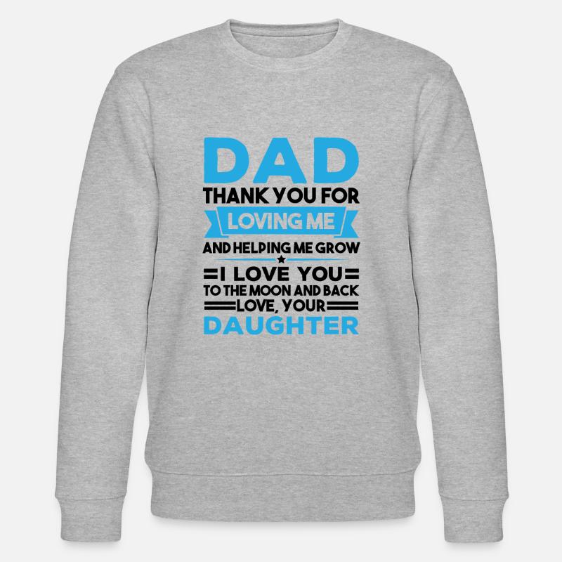 Vater-Tochter-Geschenk - Stanley/Stella Unisex Bio-Sweatshirt CHANGER  - Grau meliert