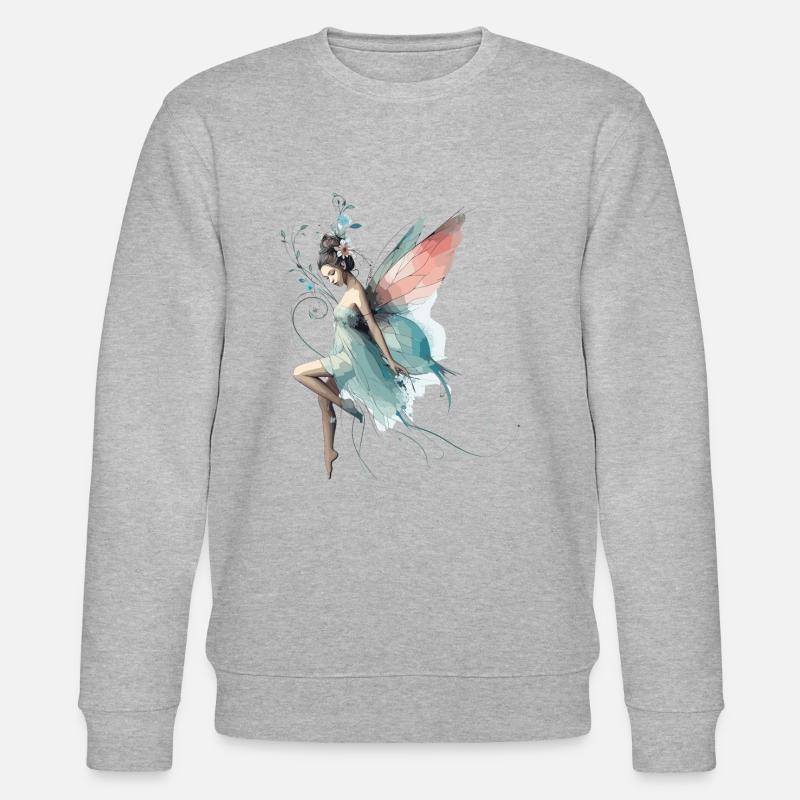 Fee Märchenwelt Geschenk - Stanley/Stella Unisex Bio-Sweatshirt CHANGER  - Grau meliert