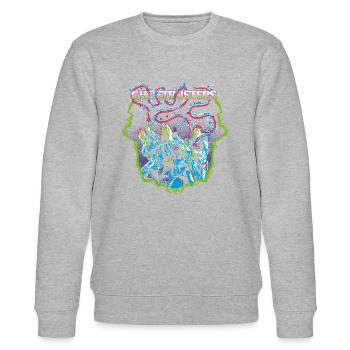 Ghostbusters Auf Geisterjagd - Stanley/Stella Unisex Bio-Sweatshirt CHANGER  - Grau meliert - Vorne - Nik (191cm) & Marisol (170cm)
