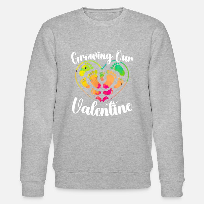 Faire-part Grossesse Saint Valentin Bébé - Sweat bio CHANGER Stanley/Stella Unisexe - undefined