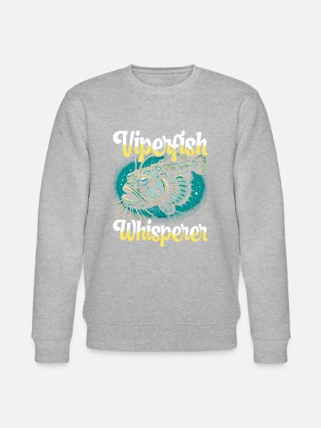 Uhyggelig, dybhav, hugorm, lystfisker, havbiolog - Stanley/Stella økologisk unisex-sweatshirt CHANGER  - 