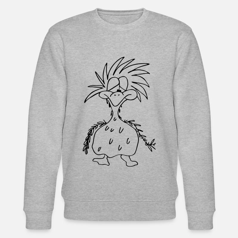 zerzauselter Vogel - Stanley/Stella Unisex Bio-Sweatshirt CHANGER  - Grau meliert