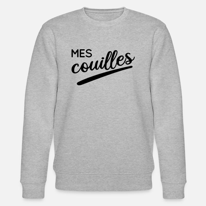 Mes couilles - Sweat bio CHANGER Stanley/Stella Unisexe - gris chiné