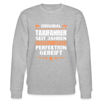 Zur Perfektion gereifter Taxifahrer - Stanley/Stella Unisex Bio-Sweatshirt CHANGER  - Grau meliert - Vorne - Nik (191cm) & Marisol (170cm)