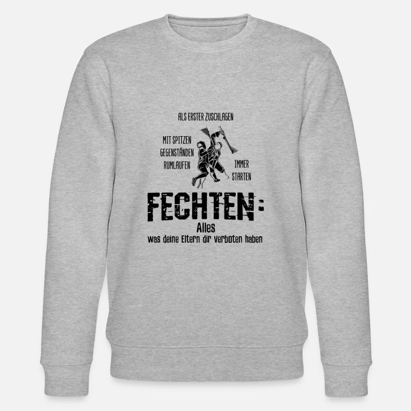 Fechten Fechten - Stanley/Stella Unisex Bio-Sweatshirt CHANGER  - Grau meliert
