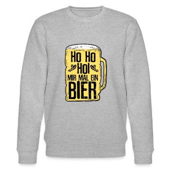 Weihnachten - Stanley/Stella Unisex Bio-Sweatshirt CHANGER  - Grau meliert - Vorne - Nik (191cm) & Marisol (170cm)