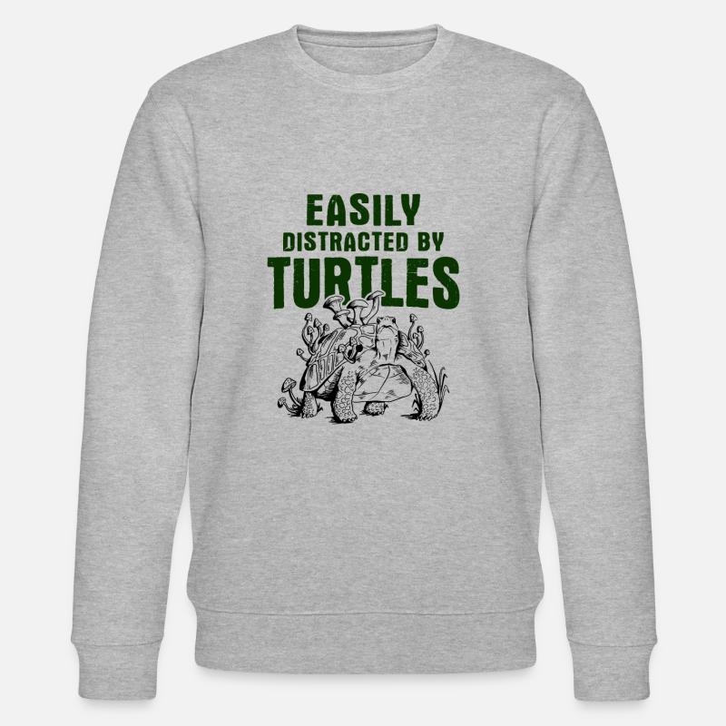 Schildkröten - Stanley/Stella Unisex Bio-Sweatshirt CHANGER - Grau meliert