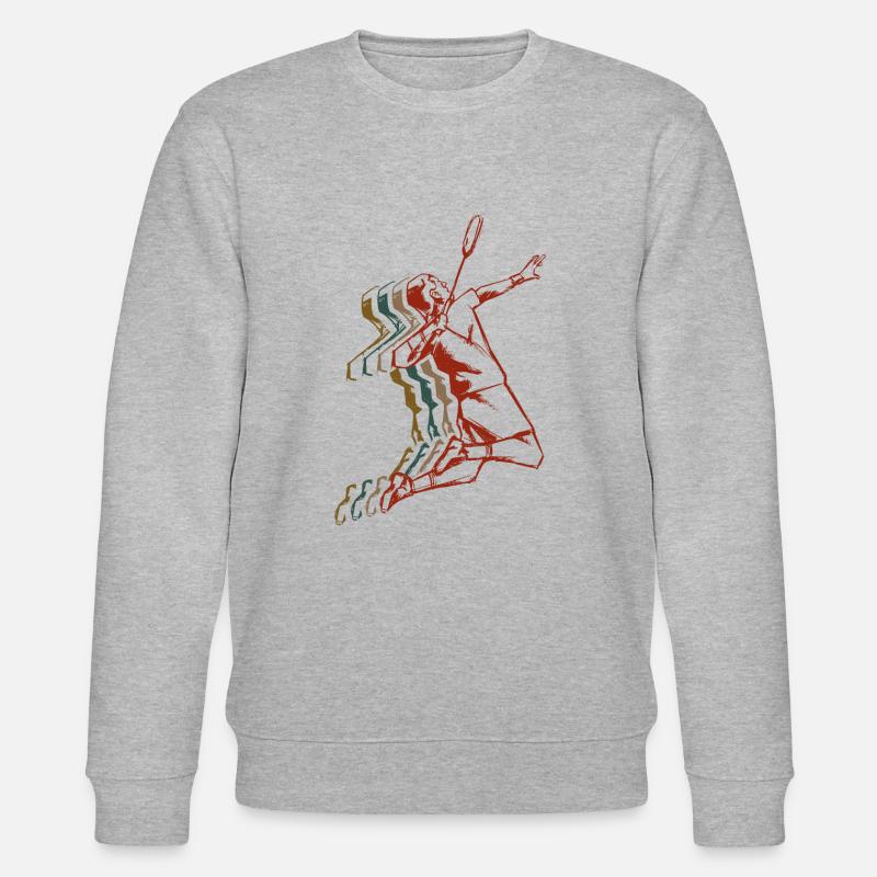 Badminton - Stanley/Stella Unisex Bio-Sweatshirt CHANGER  - Grau meliert
