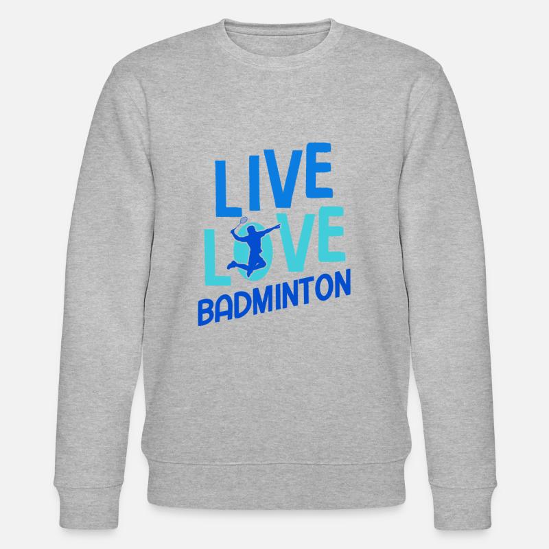 Badminton - Stanley/Stella Unisex Bio-Sweatshirt CHANGER - Grau meliert