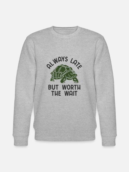 Schildkröten - Stanley/Stella Unisex Bio-Sweatshirt CHANGER - Grau meliert